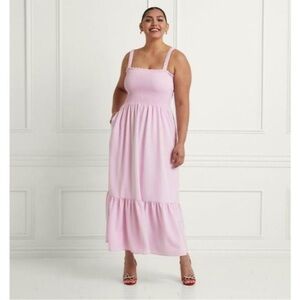 Hill House The Anjuli Dress In Ballerina Pink Size S